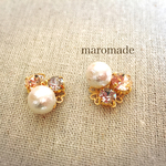 beajou×day コットンパールビジューピアス※イヤリングを日付オーダーで