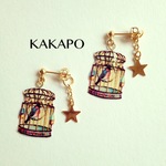 Bird in cage × star pierce (NO.1629)