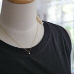 一粒ネックレス（ゴールド）