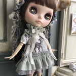 1784 クラシカルなバンビ ワンピース  Blythe ブライス アウトフィット 洋服