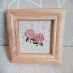 ピンク紫陽花（あじさい）🌸刺繍フレーム