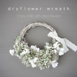 ｄｒｙｆｌｏｗｅｒ　ｗｒｅａｔｈ　あじさい　ドライフラワーリース　グリーンリース　ハーフリース
