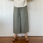 着物リメイクワイドパンツ