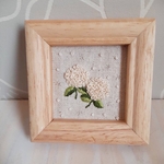 【新作】白い紫陽花（あじさい）🌸刺繍フレーム