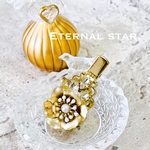 ゴールドフラワーのヘアクリップ