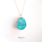 魅惑の結晶☆スカイブルーカラードゥルージーネックレス