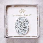 : : : 陶土の草花ブローチ : : : 650