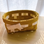 ꙳★*ﾟリボン付き小物入れ꙳★*ﾟからし色