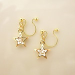 小さな小さなお星さまノンホールピアス
