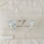 ピアス/シーグラスブルー
