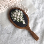 Rose bouquet 刺繍プチ木製手鏡