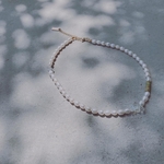 【sale】淡水パールと天然石のネックレス