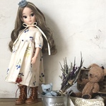 復刻版初代リカちゃん＊お花のワンピ
