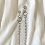 mask chain -circular silver-