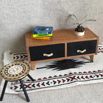 ミニチュア家具 テレビボード オイルフィニッシュ×黒