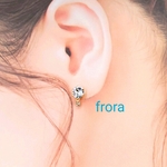 SWAROVSKI   クリスタル   シャンパンゴールド ピアス