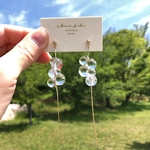 【clear】bubble beads × chain pierce / earring