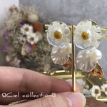 花かんざしのダブルpetal ピアス、イヤリング🌸