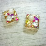 no.69☆キラキラ魔法のドロップピアス