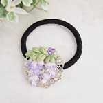 藤の花のヘアゴム ＊つまみ細工＊