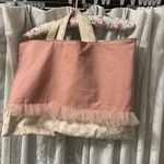 スモーキーピンク♡チュールフリルレッスンバッグ
