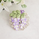藤の花のブローチ ＊つまみ細工＊