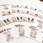 Sale!スクエアmy child bear マンスリーカード（１８枚）