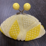 ●おばあちゃんが作ったビーズのがま口財布