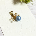 ペールブルーとリボン🎀💙チャーム