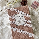 1m 綺麗 薔薇 バラ フラワー ケミカルレース ブレード 白 BK210437 ハンドメイド 手芸 素材 材料 DIY