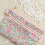  輸入リバティ ベッツィ   BBB  exclusive ダブルファスナーポーチ