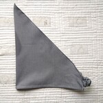 大きめゆったり三角巾 　ギンガムチェック　ゴムつき 