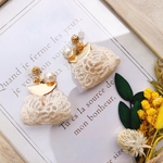 ◆*インド刺繍リボン▼△ふんわり▼△樹脂ピアス*◆