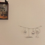 ワイヤーで作ったガーランド☆