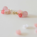 ほろ酔い桜色ピアス