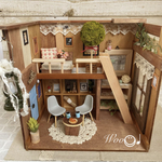 明かりが灯る マイルーム✩⃛ 木製 ドールハウス