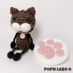 茶色と黒の可愛いキジトラねこぴ【キーホルダー可】