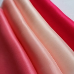 羽二重6匁　桃と薔薇セット4枚　２５㎝×46cm　つまみ細工　正絹