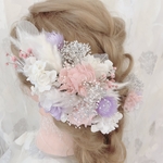 オーダー✨ヘッドドレス★ウエディング★ナチュラル★ガーデン★結婚式★花嫁★卒業式★ヘアアクセサリー★ヘッドパーツ★マタニティフォト★成人式