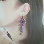 藤の花のピアス