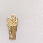 ［1セット2匹］ネコパーツ　ゴールド　
