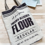 アメリカンスタイルプリントリネン◆トートorショルダーバッグ(FLOUR)