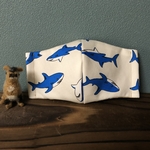 サメ大好き！　シャーク　子供用立体マスク(園児〜低学年向け) 幼稚園　保育園　小学生　男の子　女の子　