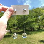 【silver】 ball earring × chain