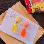 M&M'sとハリボーのイヤリング