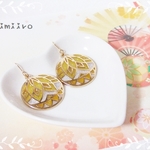 和風・手毬＊Yellow（ピアス）