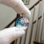 空玉　【球体　レジン　ネックレス　キーホルダー】