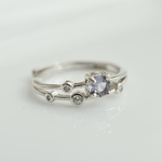 SV フリー　0.3ct スピネルのオービットリング/指輪