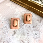 ヴィンテージメタルボタン　ピンク