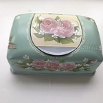 ウエットティッシュケース★トールペイント★ミント